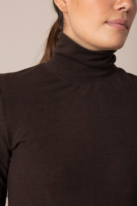 Genser - Gentle Turtleneck Dark Brown