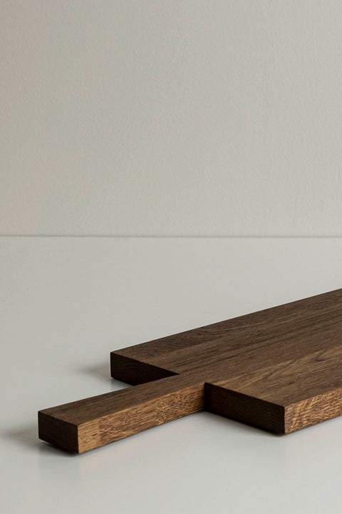 Skjærebrett - Langt 21x80cm Mørk Oljet Eik