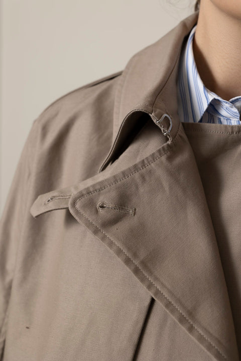 Jakke - Jamie Cropped Trench Khaki