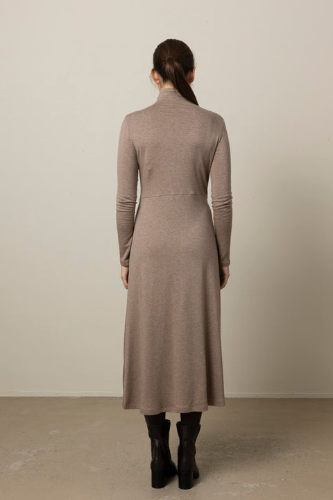 Kjole - Cozy L/S Funnel NK Dress