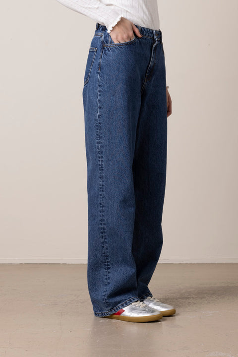 Jeans - Maddy Straight Jeans Mid Blue