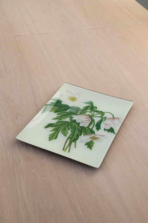 Glassfat - Decoupage Wood Anemone