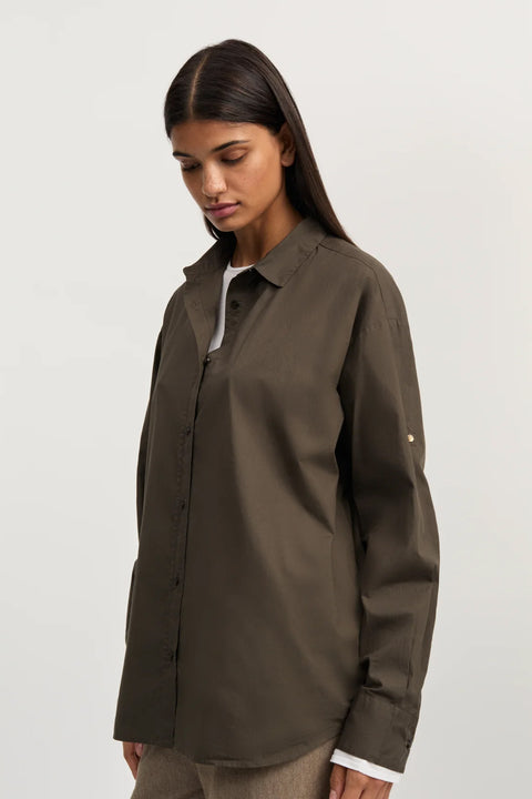 Skjorte - Shirt Smokey Brown