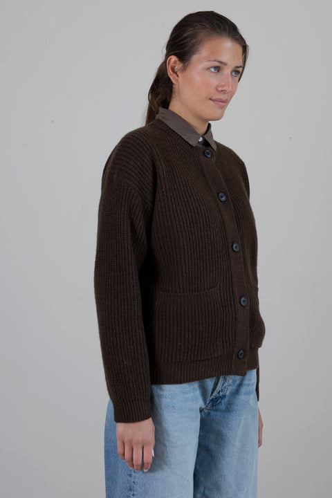 Cardigan - Bine Dark Brown