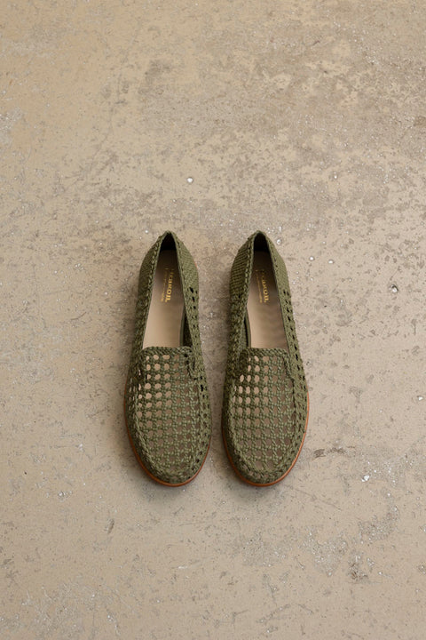 Sko - XXL Dolly Moccasin Olive
