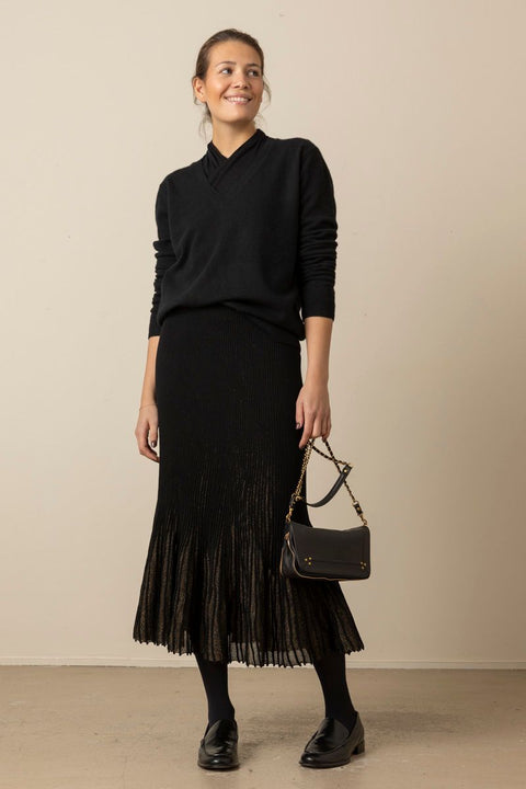 Skjørt - Vera Midi Skirt Noir