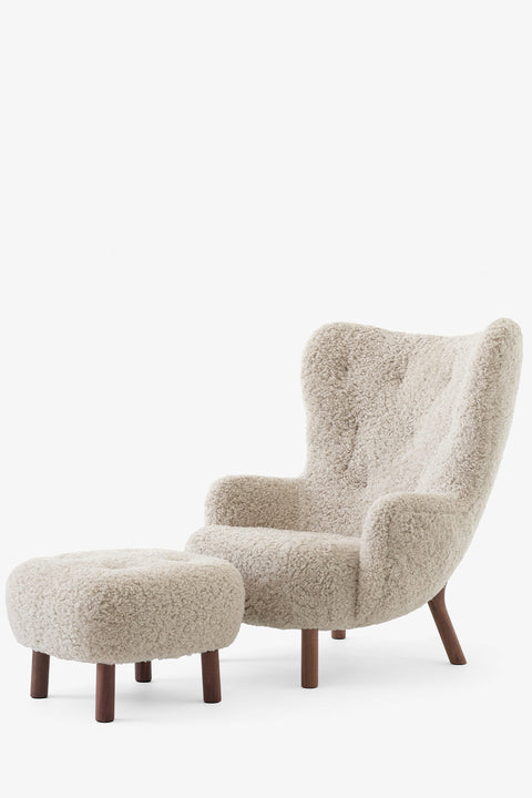 Lenestol & Puff - Petra Lounge Chair VB3/ATD1 Moonlight/Valnøtt
