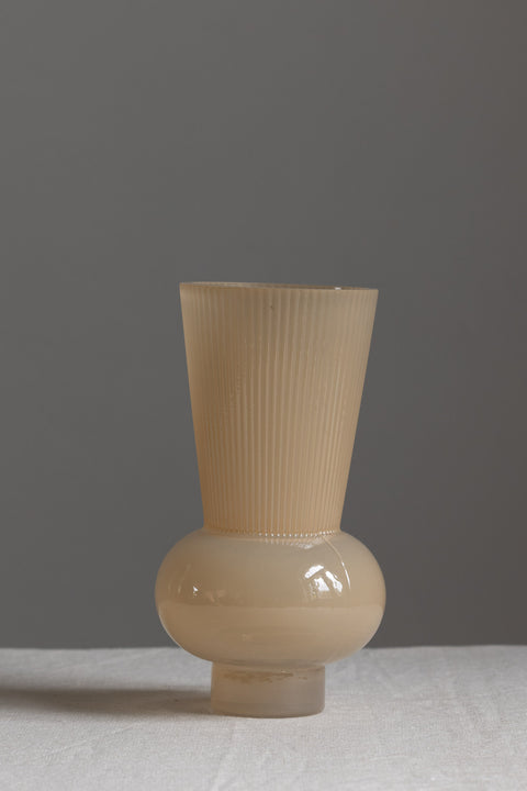 Vase - Glass H25,5cm Beige