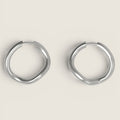 Øredobber - Thorn Hoop Round Silver