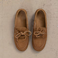 Sko - Boat Loafer Brushed Suede Camel