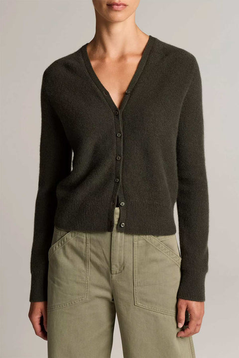 Cardigan - Boiled L/S Dark Moss