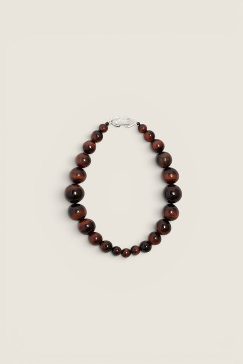 Armbånd - Emberly Stone Silver/Red Tiger Eye