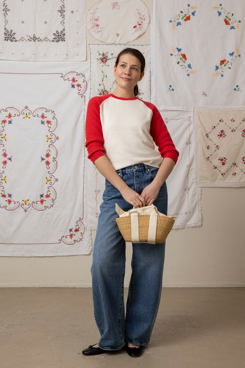 Genser - Baseball Tee Cream/Sorbet