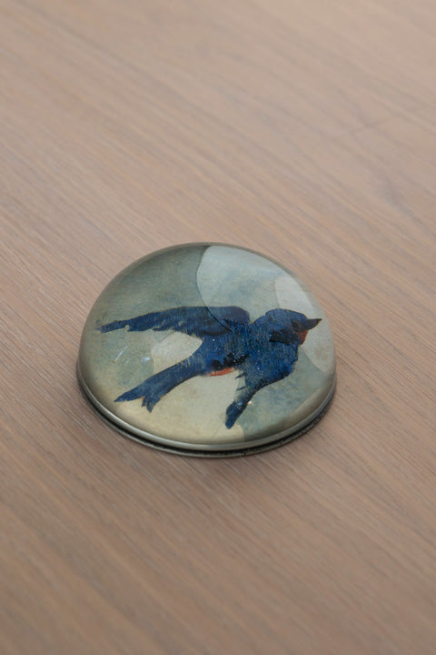 Papirvekt - Decoupage Painted Swallow