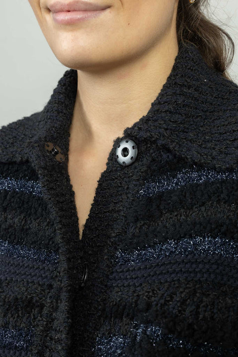 Cardigan - Bold Structures Midnight Sky Tweed