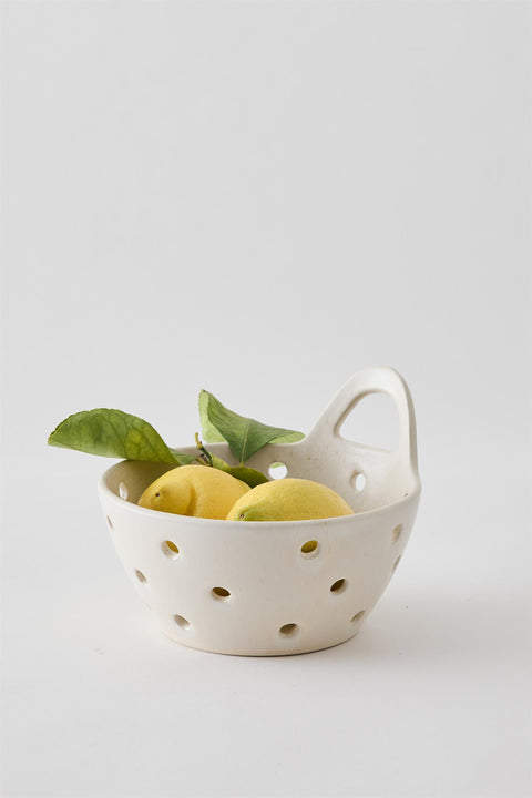Dørslag - Palermo Stoneware Strainer Creme