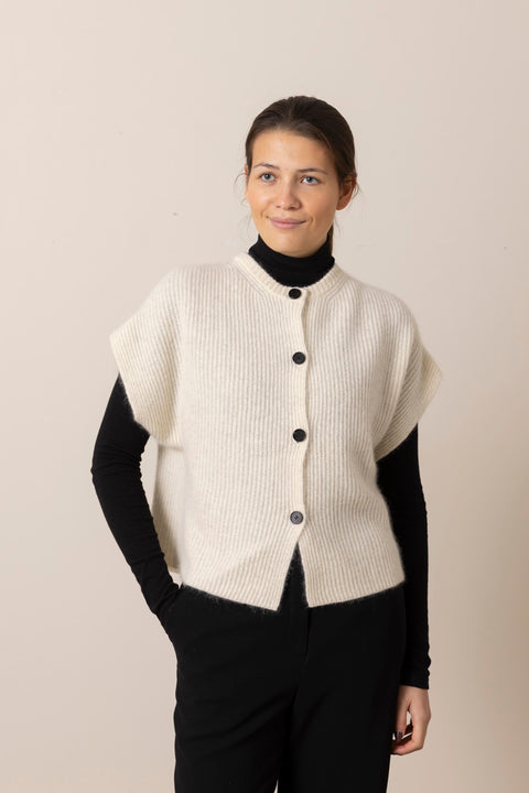Vest - Thilda Yak Ivory