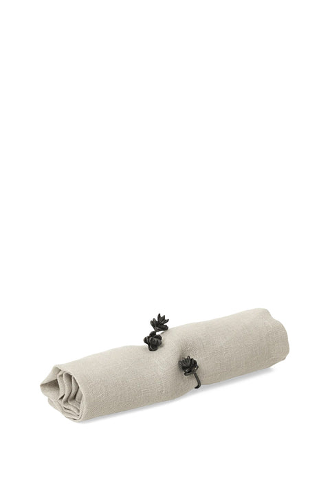 Serviettringer - Forest Napkin Rings 4pk Black Brass