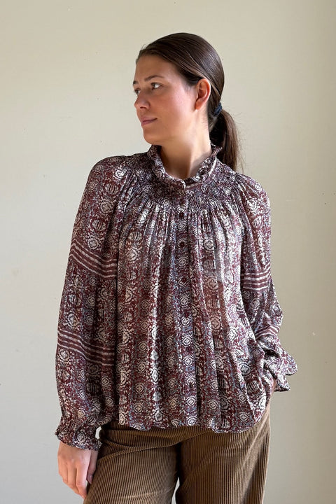 Bluse - Denna Burgundy