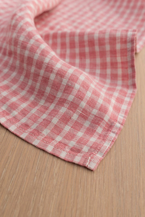 Kjøkkenhåndkle - Pink Checks