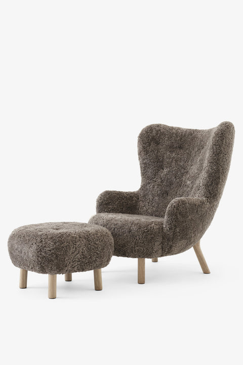 Lenestol & Puff - Petra Lounge Chair VB3/ATD1 Sahara/Eik