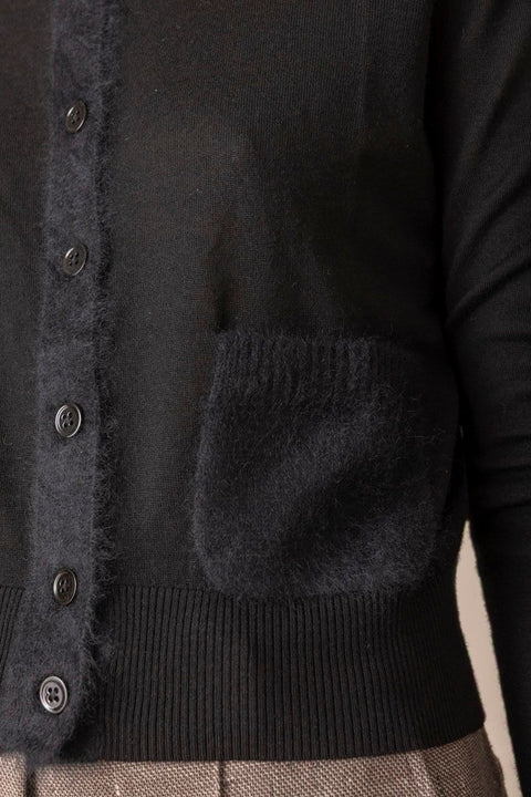 Cardigan - Merino Romance Pure Black