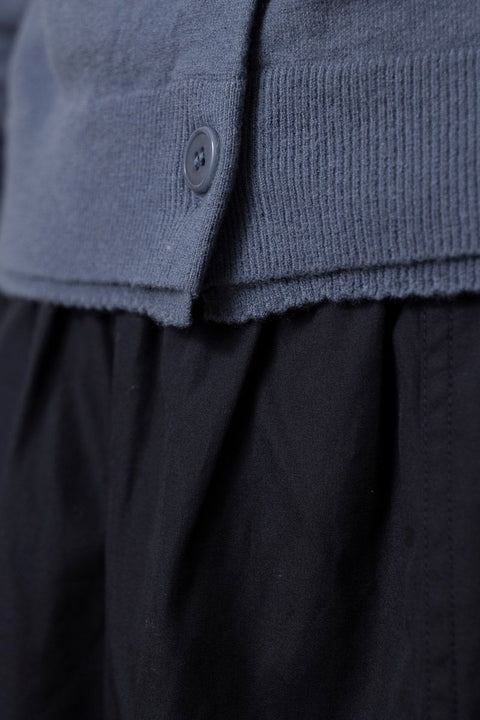 Cardigan - Scallop Trim Cardi Azul