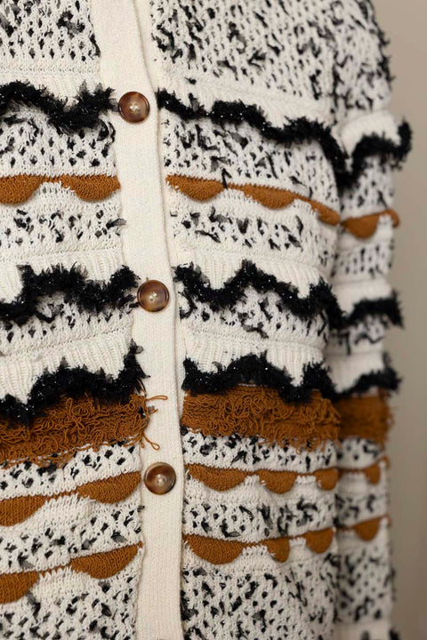 Cardigan - Cecilia LS Cardigan Scallop