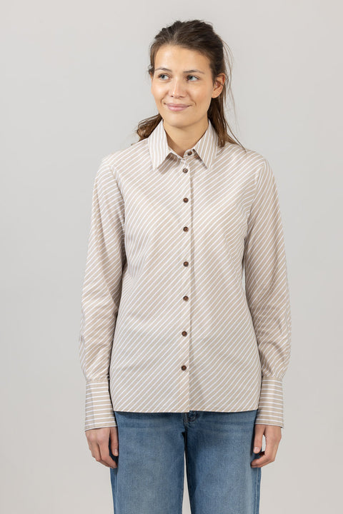 Skjorte - Sylvia Stripe Poplin Shirt