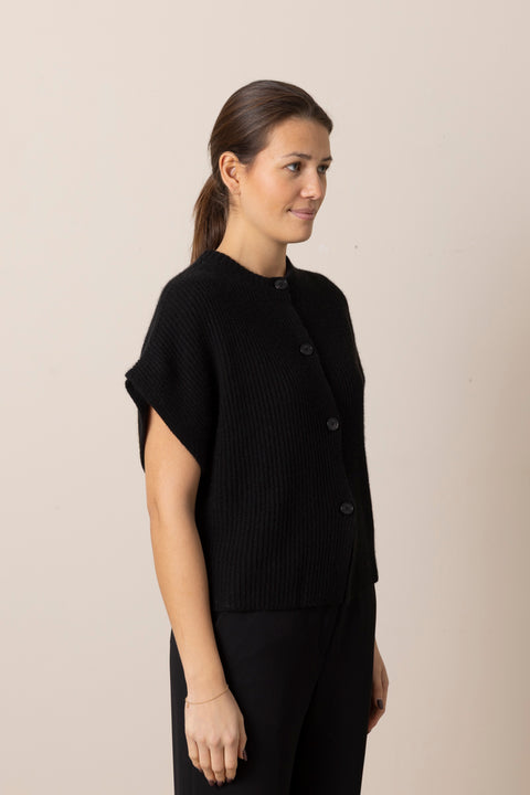 Vest - Thilda Yak Black