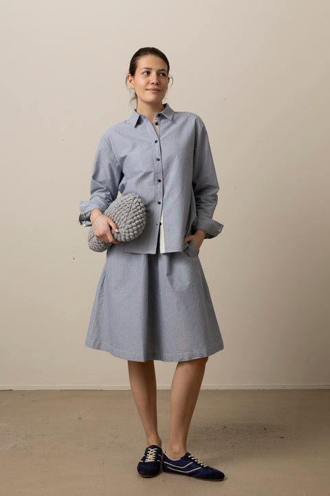 Skjørt - Neela Skirt Striped Mix Blue Boy