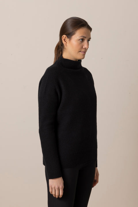 Genser - Boiled Funnel NK Pullover Black