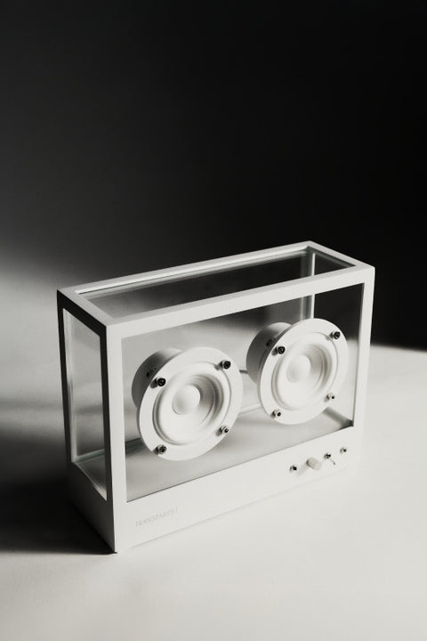 Høyttaler - Small Transparent Speaker White