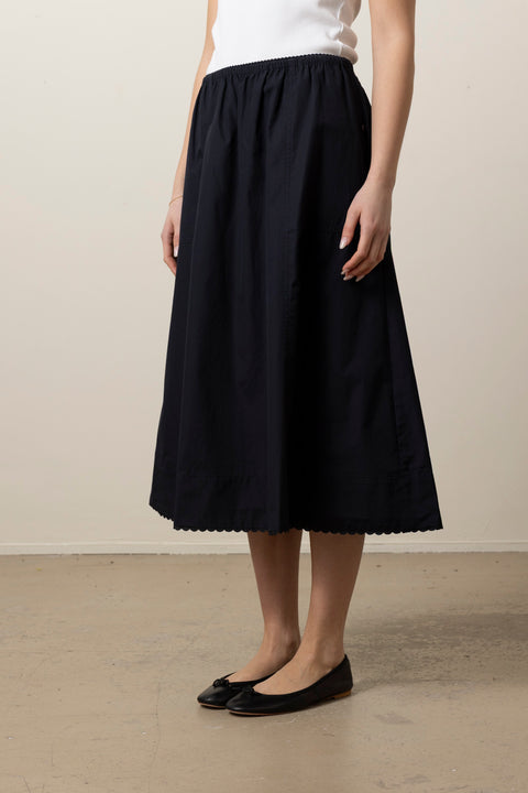 Skjørt - Scallop Detail Maxi Skirt Eclipse