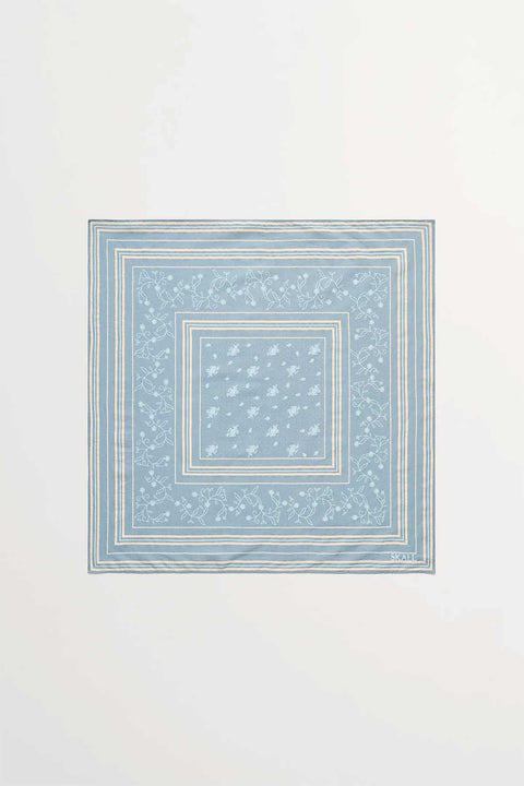Skjerf - Classic Scarf Stormblue/Beige