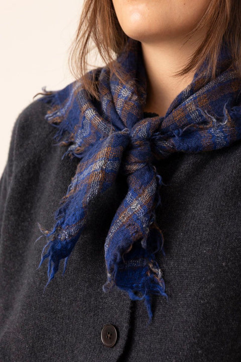 Skjerf - Reading Check Shadow Blue