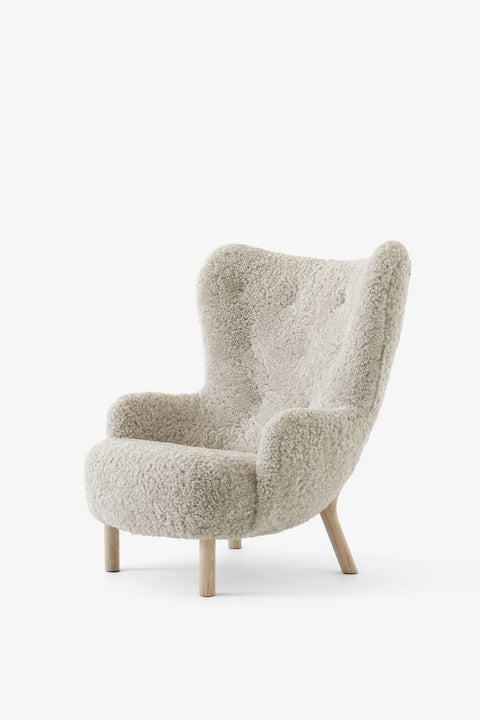 Lenestol & Puff - Petra Lounge Chair VB3/ATD1 Moonlight/Eik