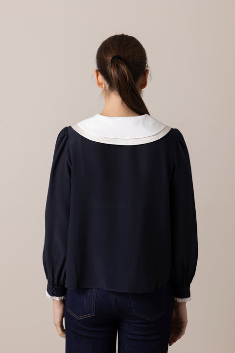 Bluse - Eimer Top Navy