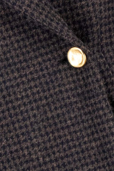 Blazer - Shoulder Pads Patterned Moleskin Salt & Pepper