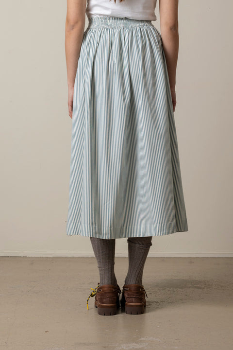 Skjørt - Dagny Skirt White/Aqua Stripe