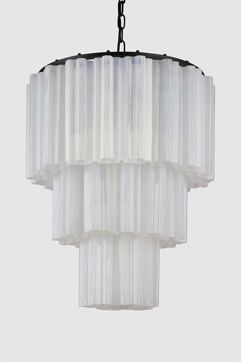 Taklampe - Fontaine Chandelier 4-layer Sort/Hvit