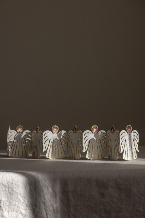 Bordgirlander - Table Garland 76cm Engel Off-White