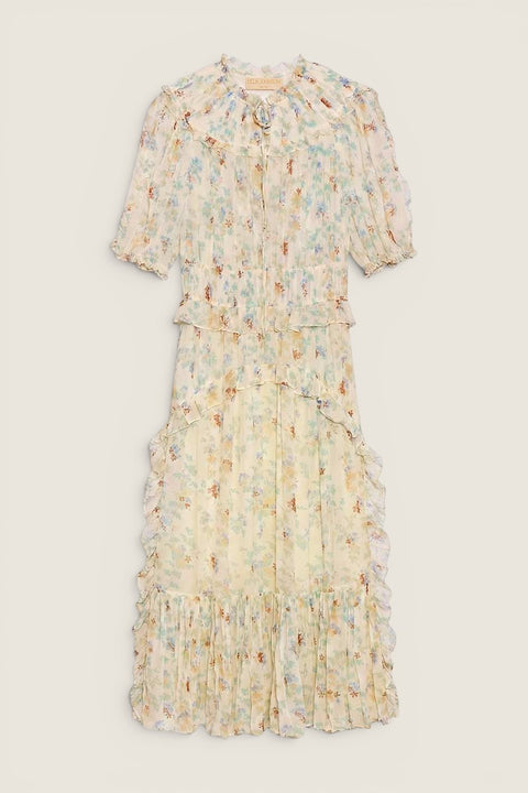 Kjole - Wren SS Silk Dress Moon Petal