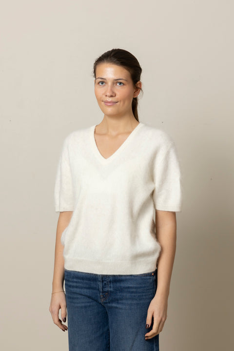 Topp - Lovisa T-Shirt Cream Brushed