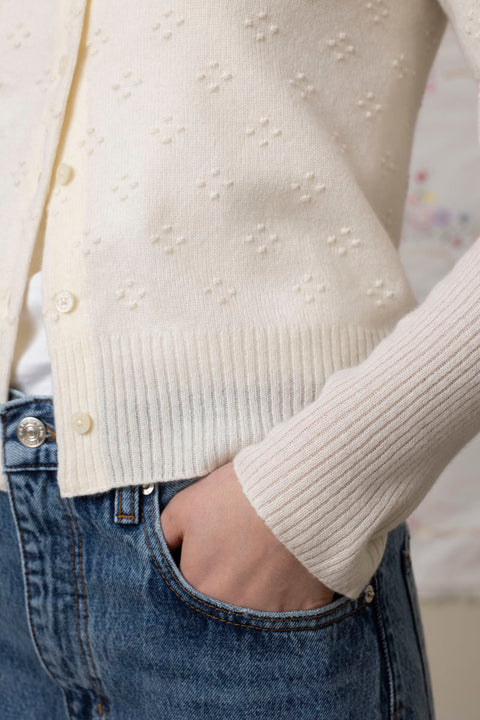 Cardigan - Compass Jane Cream