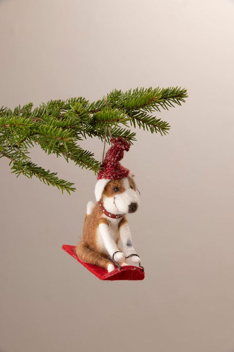 Juletrepynt - Sledding Dog