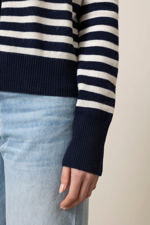 Cardigan - Gretel Ecru/Marine