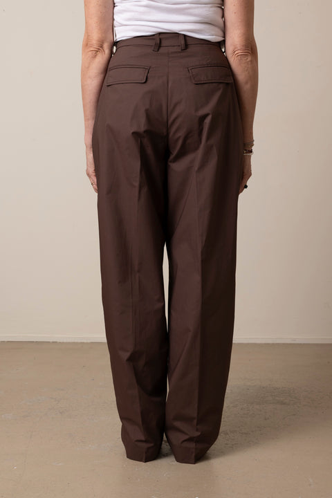 Bukse - Axel Popeline Fermo Brown