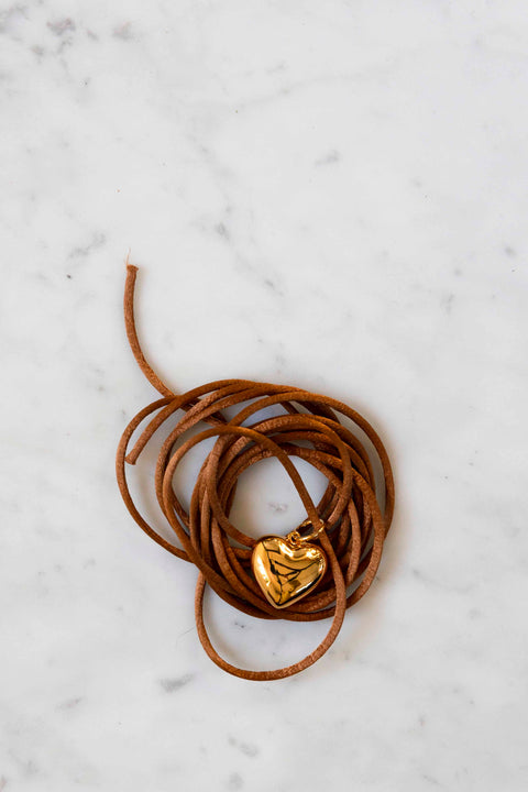 Halskjede - Heart On A String Gold