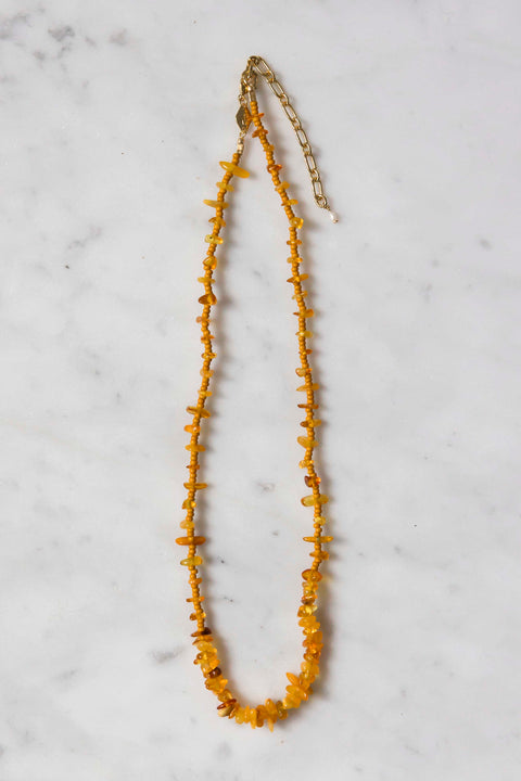Halskjede - Reef Necklace Golden Amber